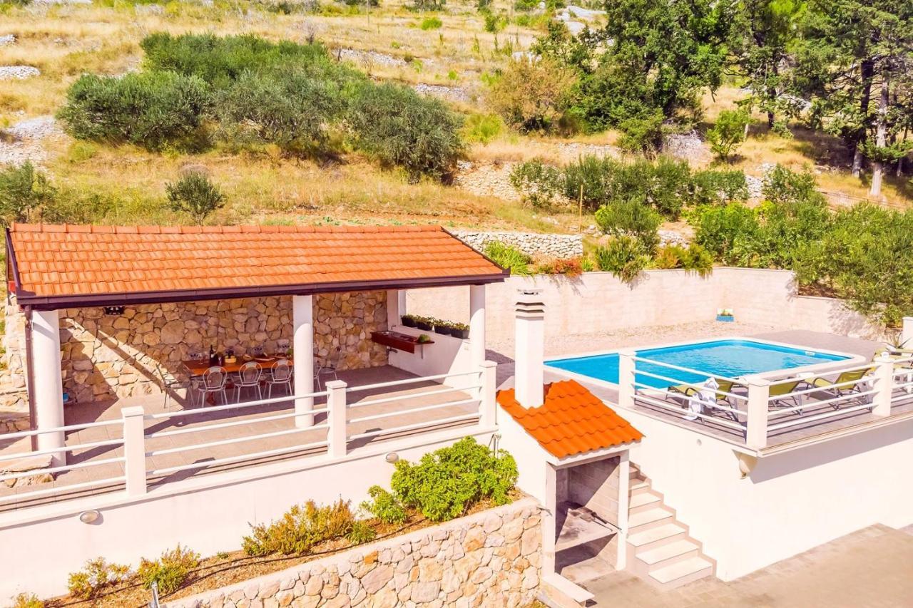 Villa Maslina, With Private 32M2Pool, Panoramic Views On 100Km Coastline, 12 Pax Lokva Rogoznica Eksteriør billede